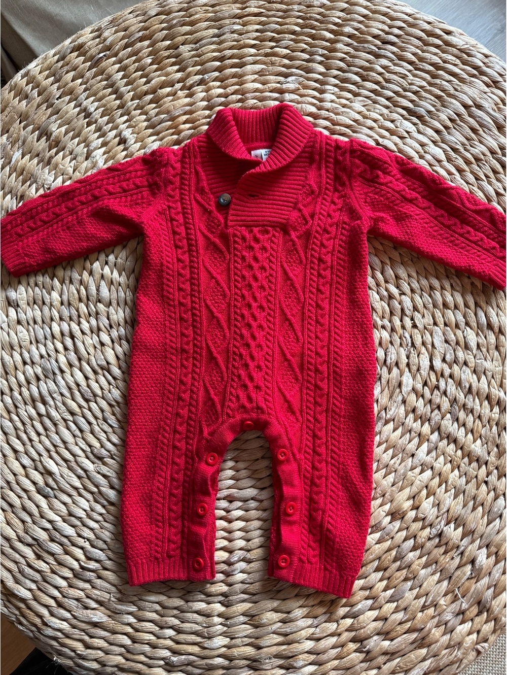 Janie and Jack Sweater Romper Sz 0-3 Months EUC